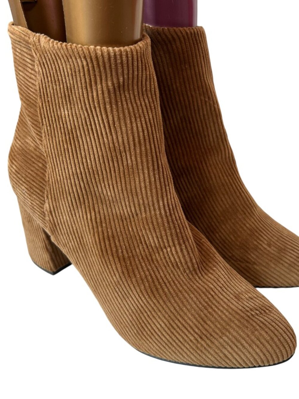Band of Gypsies boots Andrea tan brown corduroy almond toe size 11 booties